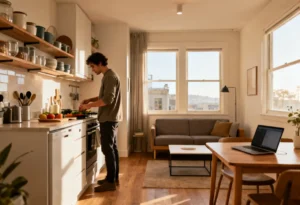 Vacation Rentals in the San Francisco Area with furnished kitchen and living space