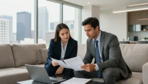 Professionals meeting in corporate rentals in Houston TX apartment